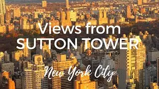 Views from SUTTON TOWER, the tallest residential building on the East River waterfront New York City