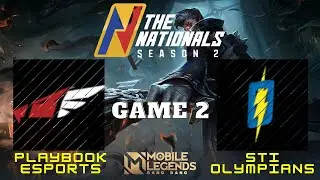 PLAYBOOK ESPORTS vs STI OLYMPIANS - GAME 2 (DAY 5) / MOBILE LEGENDS / THE NATIONALS SEASON 2