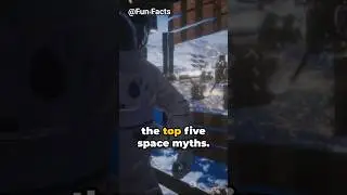 Top 5 Space Myths  🚀🌌 #SpaceMyths #Busted #ScienceFacts #funfacts #youtubeshorts #viral #facts