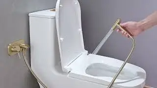 Brass Bidet Sprayer Set Hot & Cold Water Toilet Sprayer Kit Handheld Bidet Sprayer Shattaf