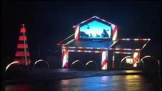 Patriotic Christmas lights