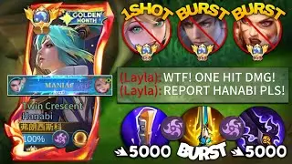 MANIAC‼️HANABI — ЛУЧШИЙ БИЛД ДЛЯ РАНГОВЫХ ИГР, УБИВАЮЩИЙ С ОДНОГО УДАРА!! ЛУЧШИЙ БИЛД + ЭМБЛЕМА Д...