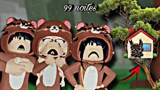 99 NOITES na CASA da &Aacute;RVORE!!! (Roblox) 