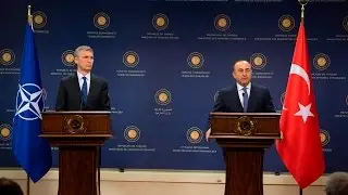 NATO Secretary General with Minister of Foreign Affairs of Turkey, 21 APR 2016