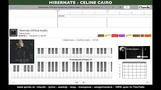 Celine Cairo - Hibernate; PlayAlong Video with Chords and Lyrics #qords_app