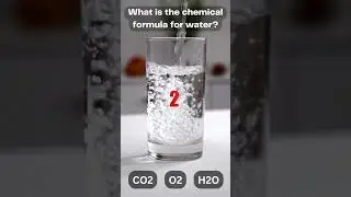 What is the Chemical Formula for Water #shorts
