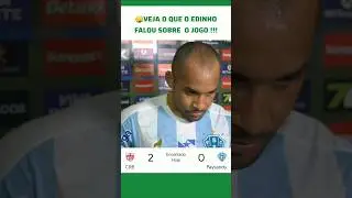 Edinho fala no Final da partida !! CRB 2 X 0 PAYSANDU #paysandu #futebolparaense