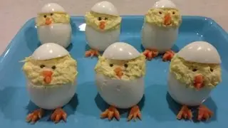 How to make Easter Chick Deviled Eggs