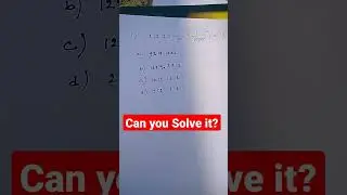 Math Question । Important । #shorts #ytshorts #simplification #viralshorts