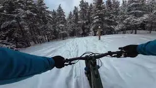 Helsinki keskuspuisto etel&auml; e-mtb talviajot