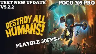 DESTROY ALL HUMANS |GAME HUB EMULATOR|POCO X6 PRO|PLAYBLE🔥‼️