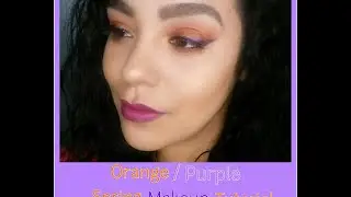 Orange/ Purple Spring Makeup Tutorial