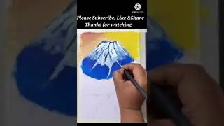 #Shorts/Easy flower scenery for beginners/Acrylic painting