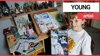 Ten-year-old comic book fan sells his creations around the world | SWNS TV