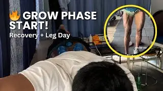 Grow Phase Begins 💥 Injury Recovery + Leg Day + Full Day Eating | Fitness Vlog India