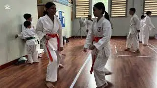 Karate Footwork with Basic Technques