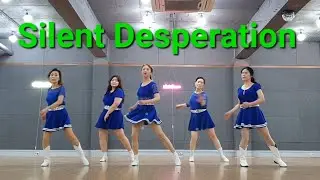 Silent Desperation line dance (Intermediate) Demo
