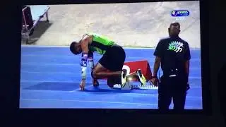 Anthony Carpenter won his heat of the boy's class one 200m boys and girls champs 2018