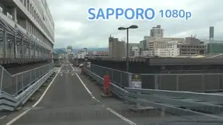JRタワー センター屋外駐車場：入口（西5丁目樽川通側）[ #札幌市 1080p 車載動画 2015ドライブ]