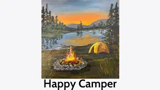 Let's Paint a Camping Scene Together!