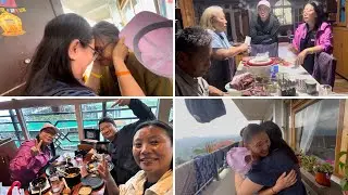 Meeting with our old neighbour after a decade#joyfulmoments#happy#tibetanvlogger#sikkim 