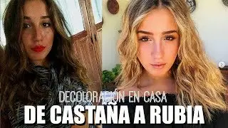 DE CASTAÑA A RUBIA EN CASA (tutorial mechas, corte, matizador, looks...)