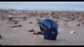 Virgo New Moon at Sea Henge. Norfolk. UK.