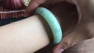 52.6mm A-Grade Type A Jadeite Jade Modern Oval Bangle No.151287 (Part 1)