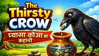 The Thirsty Crow Story | प्यासा कौआ की कहानी | Moral Story for Kids