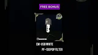 USB Live Streaming Podcast Microphone Mackie EM-USB White Limited Offer