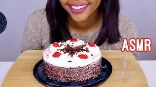 ASMR BLACK FOREST CAKE MUKBANG (No Talking) *EATING SOUNDS*
