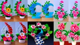 6 beautiful flower bouquet making with paper / diy flower bouquet