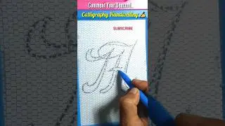 Amazing Calligraphy alphabet 'M' on MAGIC SLATE ✍️#shorts #shortvideo #calligraphy #paris