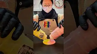 꼭 드세요! 신기하게 만드는 🌈레인보우 갤럭시 크레페!/ Rainbow galaxy crepe - Korean street food #shorts