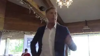People's Party of Canada Leader Maxime Bernier giving a Speech in Medicine Hat.