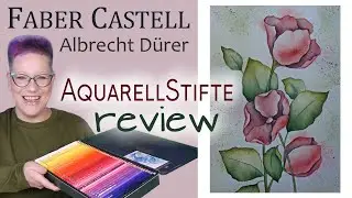 K&uuml;nstler-Aquarellstifte🩷Albrecht D&uuml;rer/Faber Castell 120er🩷Review- Unboxing_Swatchen_Test & Artwork