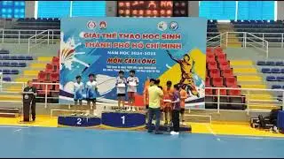 Lễ bế mạc nhận HCV(Q12)-HCB(HM)-HCD  TTHS TPHCM  2024-2025. #badminton #badmintonlovers 