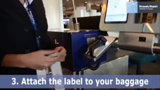 Self-service baggage drop-off at Brussels Airport