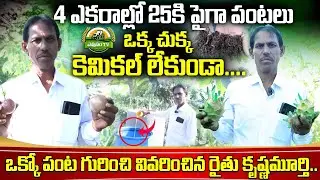 రైతు కృష్ణమూర్తి 'బహుళ పంటల' విప్లవం - తప్పక చూడండి || Natural farming farmer KrishnaMurthy ||