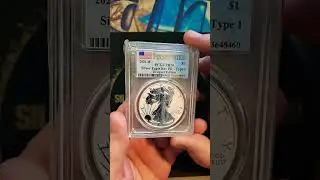 Silver DOLLAR 2021-W Reverse PR70 Silver Eagle Type 1
