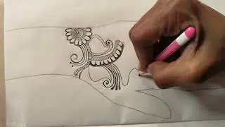 Pencil mehndi design | simple design | 