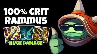 SECRET WEAPON RAMMUS JUNGLE WILD RIFT FULL CRITICAL BUILD