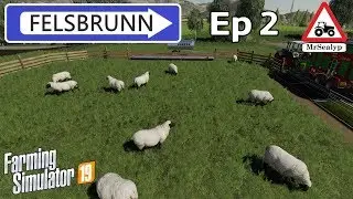 FELSBRUNN, Ep 2, PS4, Farming Simulator 19, New Farmer Mode, Let's Play.
