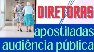 AUDIÊNCIA NA ALMG TRATOU SOBRE DIRETORAS APOSTILADAS - REQUERIMENTO SUSPENDEU O MEMORANDO DO PAD