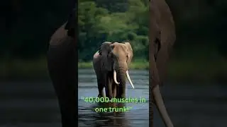 Elephant Trunk Facts You Didn't Know! #elephant #animals #facts #shorts