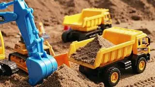 🚜 RC Construction Site Action + Quick Repair! Huina Excavator & Volvo Dump Truck Teamwork