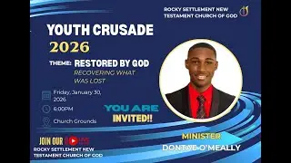 | JOIN US TODAY  | YOUTH CRUSADE |  JANUARY 30, 2026 |
