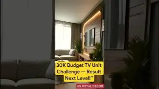 30K Budget TV  unit  Challenge &mdash; Result Next Level!&rdquo; #asroyaldecor #tvunit #budgetinterior  #house