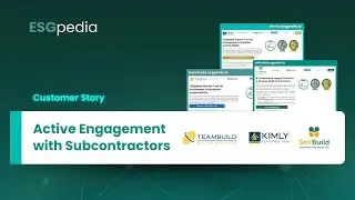 Active Engagement with Subcontractors for Construction Companies - ESGpedia Customer Story