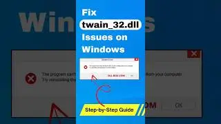Quick twain_32.dll Fix for Windows